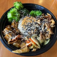 Bibimbap inspired bowl.  at Blossoming Lotus in Portland