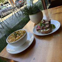 Mac n Cheese, Avacado Toast  at Blossoming Lotus in Portland