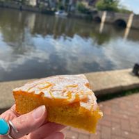 Orange and almond dairy free cake   at Tom's Cakes in St Ives