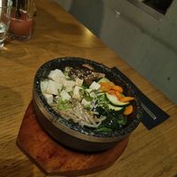 Vegan hot stone at Yuyumi in Munich