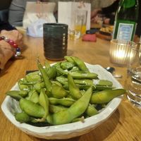 Edamame, salty at Yuyumi in Munich