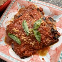 eggplant parmigian 😍  at Al Catzone Pizza Napovegana in Berlin