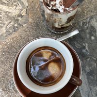 Tiramisuper and espresso.👏👏👏👏👏  at Al Catzone Pizza Napovegana in Berlin