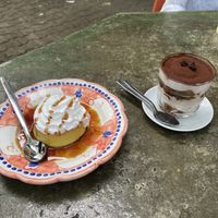 Cat caramel and tiramisu: very tasty  at Al Catzone Pizza Napovegana in Berlin