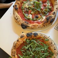 Billie & Mara with extra rocket  at Al Catzone Pizza Napovegana in Berlin