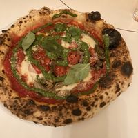 Pesto pizzaa  at Al Catzone Pizza Napovegana in Berlin