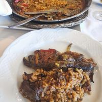 Paella de verduras at Hibiscus Can Fisa in Corbera De Llobregat