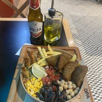 Athena Vegan Bowl Patate at OPA - Greek Street Food in Tirana