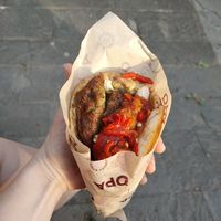 Falafel pita without yoghurt at OPA - Greek Street Food in Tirana