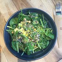 spinach&quinoa salad  at OPA - Greek Street Food in Tirana