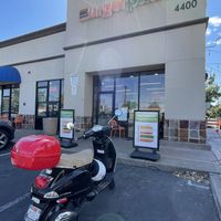 beautiful day to ride my Vespa to Burger Patch for lunch  at Burger Patch - Land Park in Sacramento