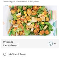 this is the salad version I chose.  I went with the vinaigrette.  It really hit the spot 😋  at Burger Patch - Land Park in Sacramento