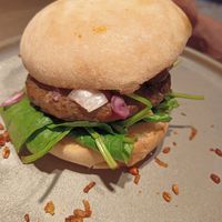 Mushroom burger at Ellis in Brussels