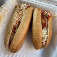 Chicken Parma sub   at Bella Casa Vegana in New Haven