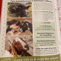 Picked Up a Sonoma County Map & Guide (from the Airport) - What a Gem!  at Goatlandia Farm Animal Sanctuary in Sebastopol