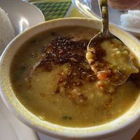 Curry with chili oil at Nazim Indian Restaurant in Vang Vieng