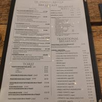 Ein Teil der Karte at The Painted Rooster in Edinburgh