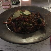 Vegan Wok Fried Vegetables with Soya Meat  at Bistro Shabby Chíc in Altea
