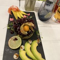 Beetroot tartar  at Bistro Shabby Chíc in Altea