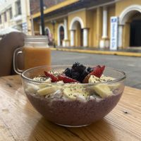 Nice portion size   at Batidos Pitaya in Leon