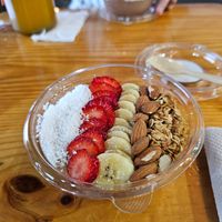 Chocolate smoothie bowl at Batidos Pitaya in Leon