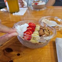 Chocolate smoothie bowl at Batidos Pitaya in Leon