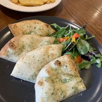 Garlic flatbread  at The Atherstone Red Lion Hotel in Atherstone