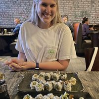 Vegan sushi rolls   at Umami in Melbourne