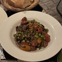 Lentil salad  at Nomad in Marrakech