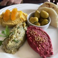 Moroccan mezze trio starter   at Nomad in Marrakech