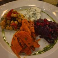Vegetarian platter at Nomad in Marrakech