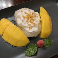 Mango sticky rice   at Kao Thai Restaurant in Silver Spring