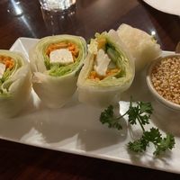 Simmer rolls with tofu and Thai Basil  at Kao Thai Restaurant in Silver Spring