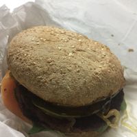 Vegan Burger at HIM Ital Health Food Market in Bronx