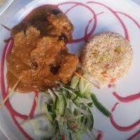 Veggie and tofu skewers at Veggie Garden - Dels Angels in Barcelona