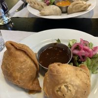 Samosas  at Veggie Garden - Dels Angels in Barcelona