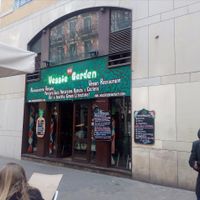 Front door at Veggie Garden - Dels Angels in Barcelona