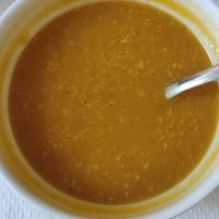 Crema de carbassa jamaicana at Veggie Garden - Dels Angels in Barcelona