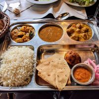 Thali plate at Veggie Garden - Dels Angels in Barcelona