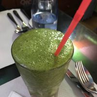 Fresh green juice at Veggie Garden - Dels Angels in Barcelona