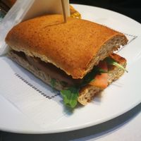 Bocadillo Catalan at Veggie Garden - Dels Angels in Barcelona