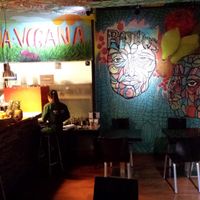 The bar and restaurant at Veggie Garden - Dels Angels in Barcelona