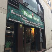 Restaurant stand  at Veggie Garden - Dels Angels in Barcelona