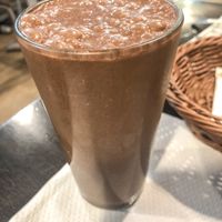 Chocolate milkshake at Veggie Garden - Dels Angels in Barcelona