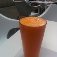 Carrot and oragen juice at Veggie Garden - Dels Angels in Barcelona