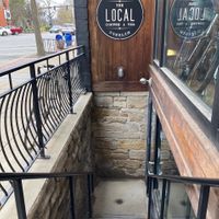 Main, basement entrance.  at Local Coffee & Tea in Oberlin
