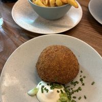 ‘Arancini'  at Victoria Plaza Café in South West London