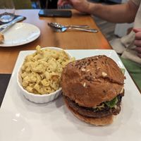 Truffle burger and mac and cheese at Full Taste in Chamblee