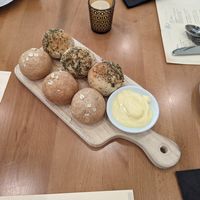 Complimentary bread and butter at Full Taste in Chamblee