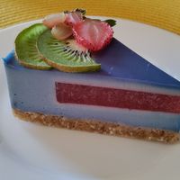 Spirulina. Pretty but muted in flavor. at SweetLi by Lilit in Yerevan